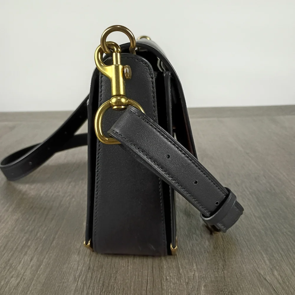 Coach 1941 Cooper Shoulder Bag Purse 38660 Crossbody Black Converts Clutch - Picture 4 of 15
